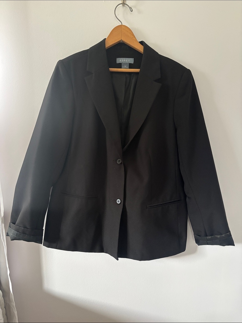 Koret Black Two-Button Blazer